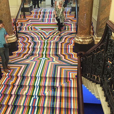 Zobop by Jim Lambie, Coloured Vinyl Tape, Summer Exhibition 2015