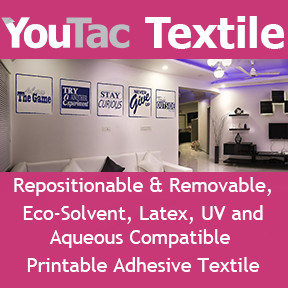 YouTac Textile from Innova - repositionable printable media
