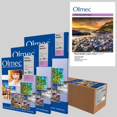 Olmec Photo Metallic Lustre 260gsm OLM 72 Inkjet Photo Paper