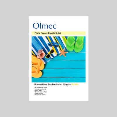 Olmec Photo Gloss Double Sided 260gsm Resin Coated Inkjet Photo Paper