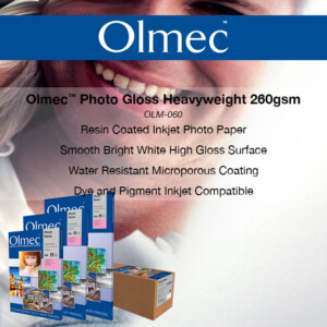 Olmec Photo Gloss Heavyweight 260gsm (OLM-060) | Resin Coated Inkjet Photo Paper