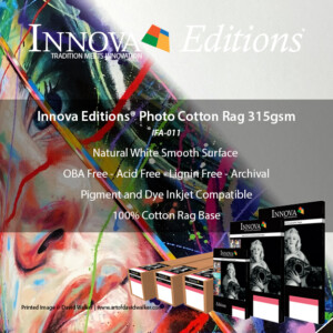 Innova Photo Etching Cotton Rag 315gsm (IFA-011) | Museum Quality Archival Inkjet Paper