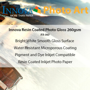 Innova Resin Coated Photo Gloss 260gsm | IFA-060 | Resin Coated Inkjet Photo Paper