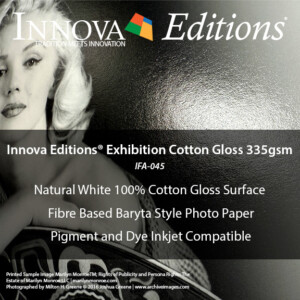 Innova Editions Exhibition Cotton Gloss 335gsm (IFA-045) | Archival Inkjet Photo Paper